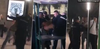 POGLEDAJTE SNIMAK TUČE SA POLICIJOM U CENTRU KRUŠEVCA: Mladić odbio da bude priveden, pa UDARIO SLUŽBENO LICE! Usledio haos VIDEO