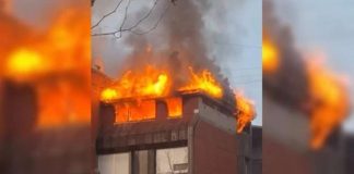 DRAMATIČNI SNIMCI IZ BEOGRADA: Požar guta zgradu na Banjici! (VIDEO)