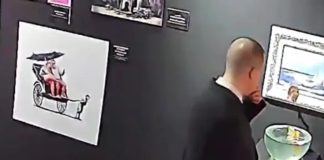 Čuvar pokušao da pojede izložbeni predmet (VIDEO)